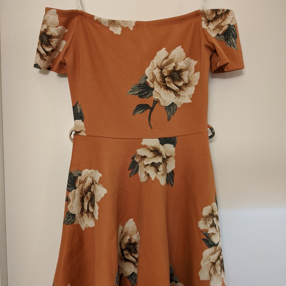 Sleeveless Floral Skater Dress